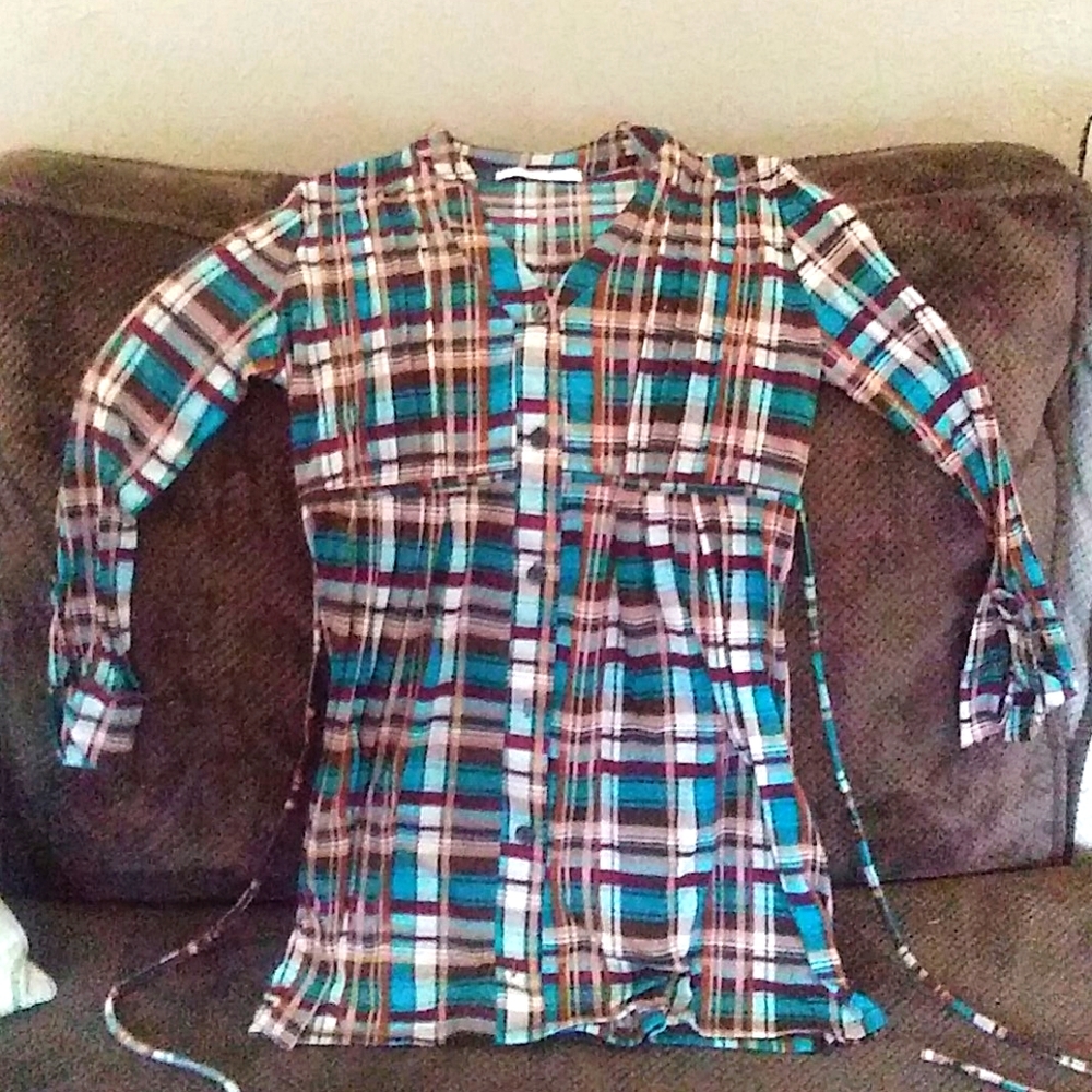 Long sleeve button up Flannel shirt